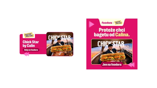 foodora banners for Chick Star by Calin
