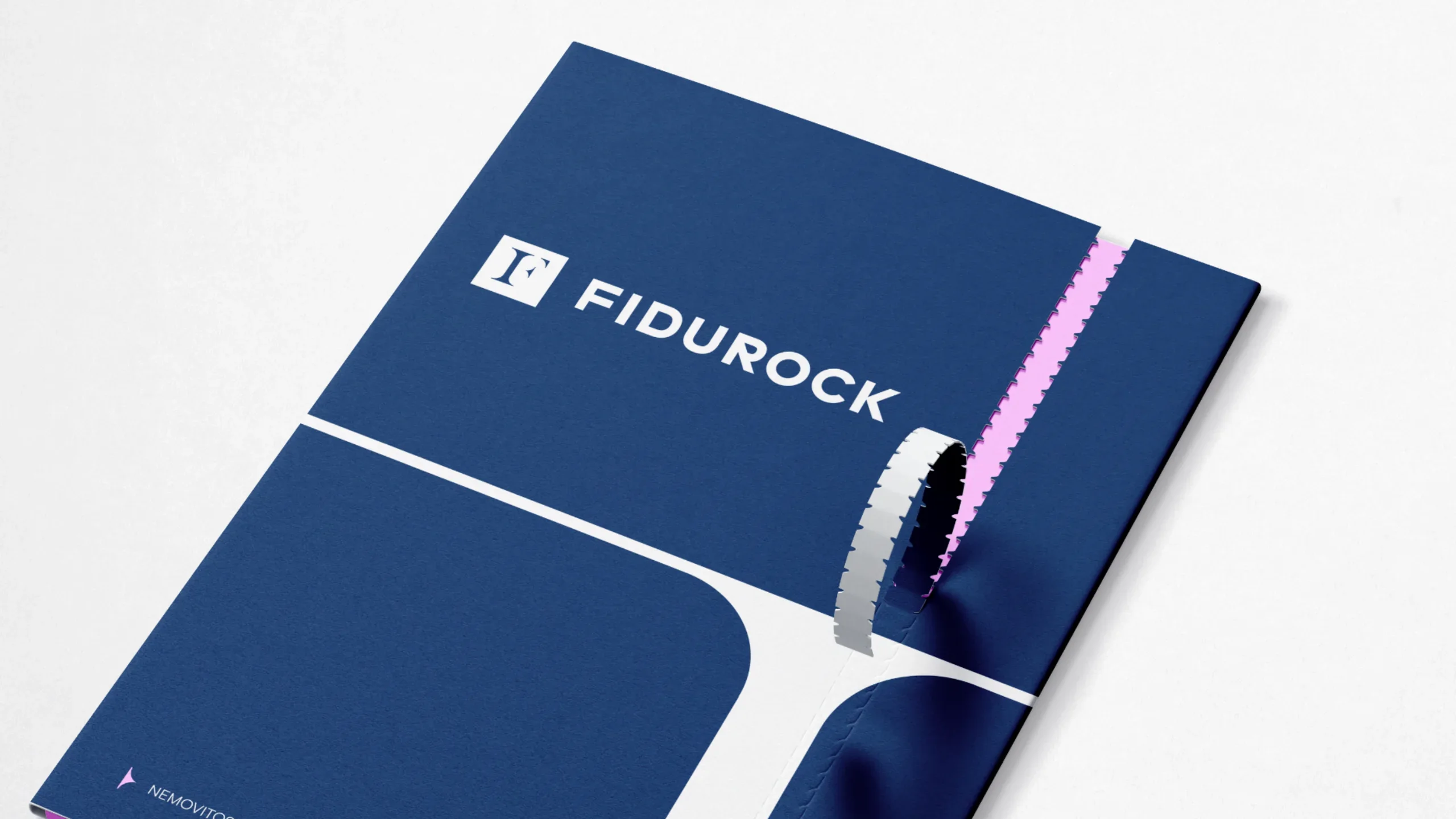 Fidurock folder with ribbon