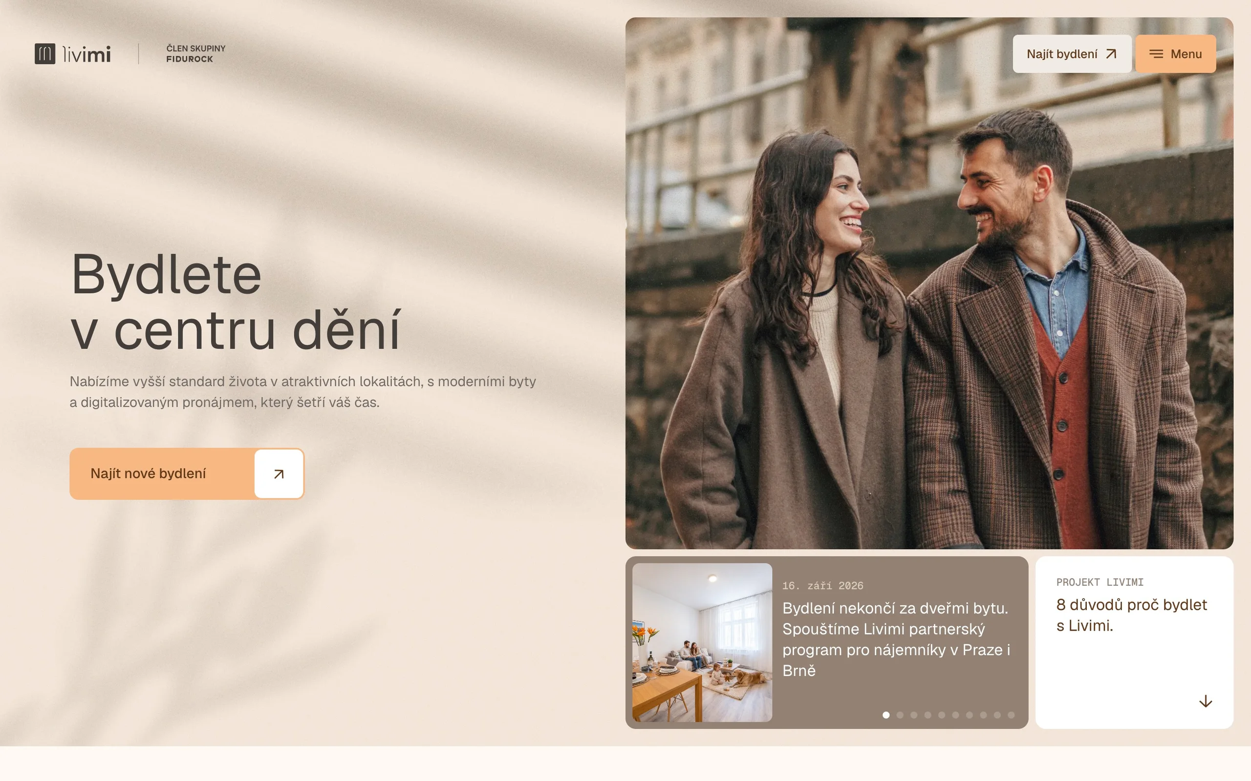 Livimi website — homepage
