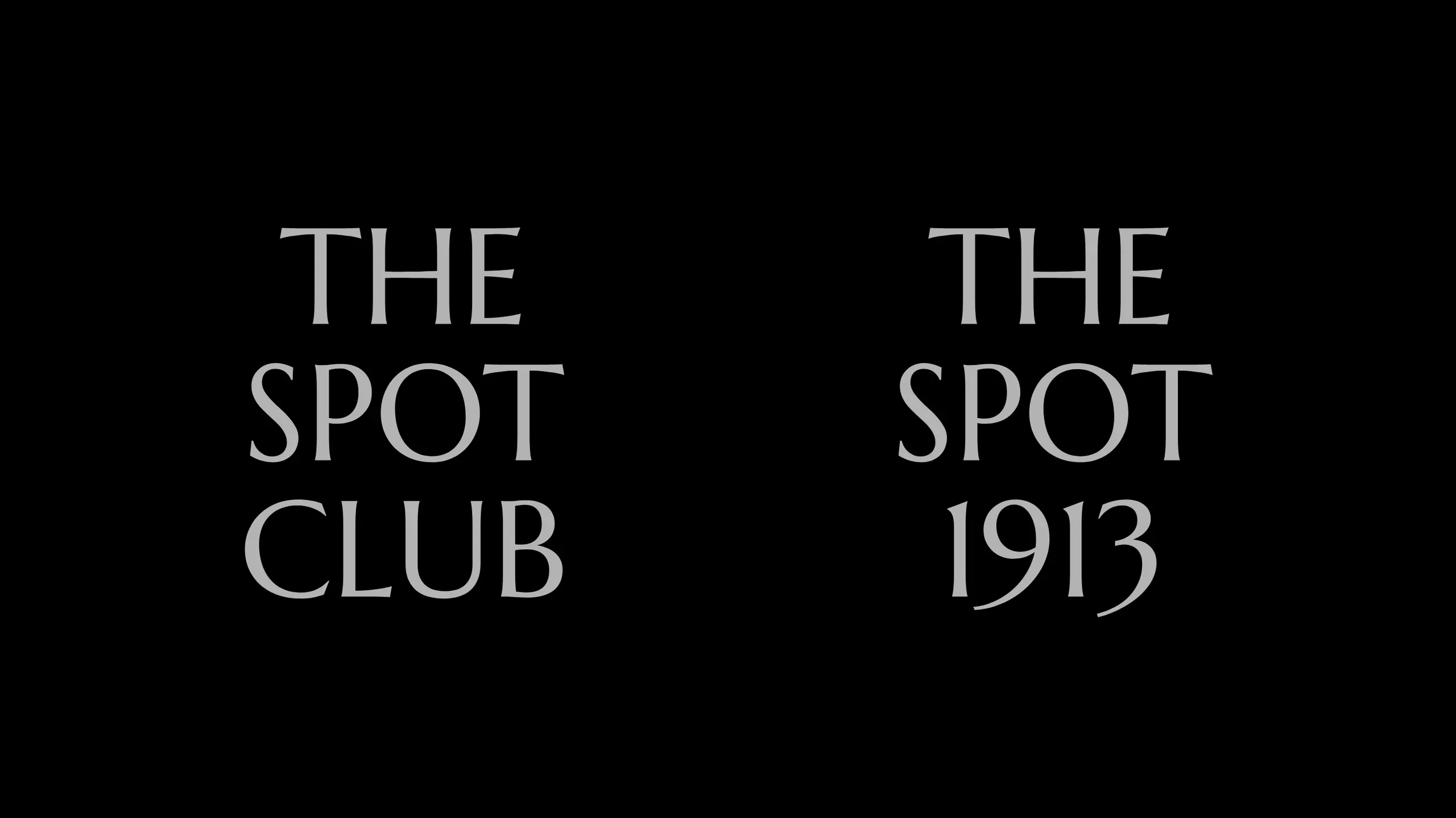 The Spot Club and The Spot 1913 wordmarks